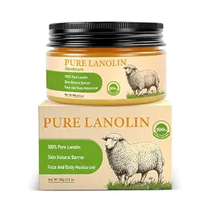 Pure Lanolin Face Balm, Skin Moisturizing Cream, Firming Soothing Improving Skin Creating Protective Film Anti-wrinkle, Daily Moisturizer Face Cream Fights Dry Skin For SkinCare