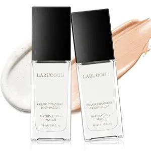 Color Changing Foundation for Women, Skin Tone Adapting Liquid