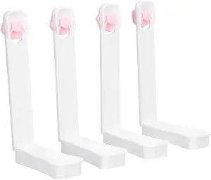 4Pcs Invisibles Bed Sheet Fasteners Adjustable Grip Design Anti-Slip ABS Sheet Clips for Mattress & Quilt