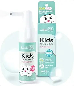 LAB52 Kids Oral Spray, Toothpaste Helper Fluoride Free, Xylitol Flavor Free
