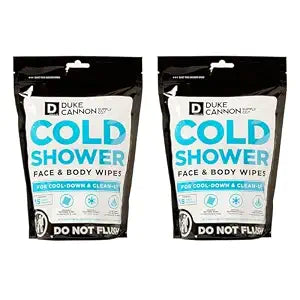 Duke Cannon Cold Shower Cooling Field Towels, 15 Count, 2 Pack