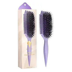 Bounce Curl Volume EdgeLift Brush, 5-In-1 Styling Tool Defined Curls Purple