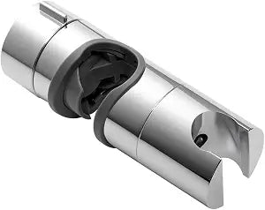 OFFO Shower Head Holder for Slide Bar Adjustable 0.71-1.00 in(18-25 mm) O.D, Adjustable Holder for Slide Bar Slider Clamp Bathroom Replacement, 360 Degree Rotation Sprayer Holder, Chrome Plated