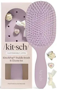 KitschPop™ Paddle Brush | Hair Brushes for Women – Soft Violet
