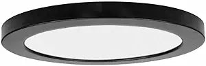 Access Lighting - HI Access 20837LEDD-BL/ACR Transitional LED Flush Mount from ModPLUS Collection in Black Finish