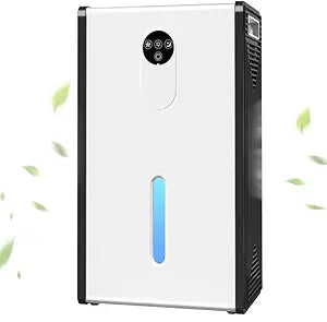Dehumidifier for Basement, 1076 sq.ft Dehumidifiers for Home Bedroom Bathroom RV with Drain Hose, 72 OZ Quiet Portable Dehumidifier with Auto Shut Off, Auto Defrost, 7 Color LED Light, Sleep Mode