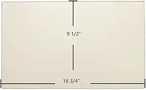 Earth Stove 1400HT Ceramic Glass Panel Γ 16 3/4" x 9 1/2" Replacement (10514)