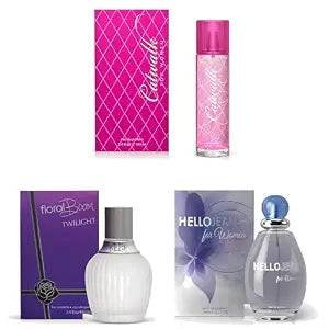 Sandora Fragrances Women's Perfume 3-Pack – Eau de Parfum – Three Full-Size 100 ml Bottles – Sweet + Modern + Playful + Deep + Rich + Soft + Mysterious + Balanced + Expressive... Fragrance