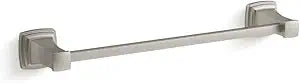Kohler 27409-BN Riff 18" Towel bar, Vibrant Brushed Nickel