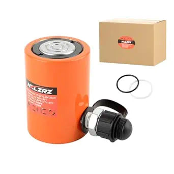 HZLZRZ 20 Ton Hydraulic Cylinder Jack 2" Stroke Porta Power Ram, Mini Hydraulic Jack, Industrial Lifting Retract Automatically for Shipping Building Construction (RC/2050)