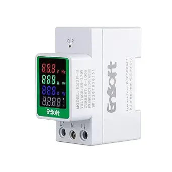AC Digital Energy Meter, AC 80-270V 100A Ammeter Voltmeter (Built-in CT)