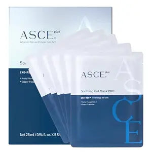 ASCE+ Exosome Mask - Soothing Gel Mask with Rose Exosome & Peptide Barrier Face Mask (5pack)