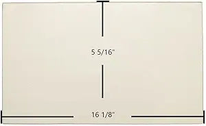 Dovre 2000 Super Large Ceramic Glass Panel Γ 16 1/8" x 5 5/16" Replacement