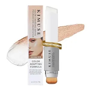 KIMUSE Color Changing Foundation Stick, Medium-Full Coverage, Dewy Finish
