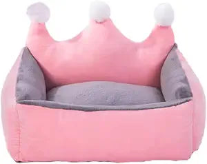 BADASS SHARKS Crown Pet Bed Reversible Washable Small Dog Cat Sofa