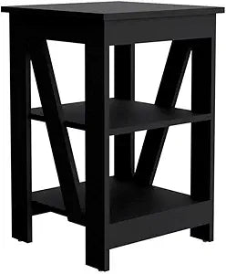 Tuhome Greter Nightstand with Two Spacious Drawers, Open Storage Shelf, Floating Modern Design, Functional Bedside Organization, Enhanced Surface Space for Daily Essentials, Ideal for Streamlin