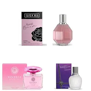 Sandora Fragrances Women's Perfume 3-Pack – Eau de Parfum – Three Full-Size 100 ml Bottles – Soft + Floral + Feminine + Fresh + Everyday + Rich + Expressive + Statement + Deep Fragrance Collection