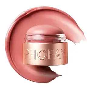 PHOFAY 3-in-1 Mousse Blush Cream & Lipstick Gloss-Soft Silky Creamy Texture