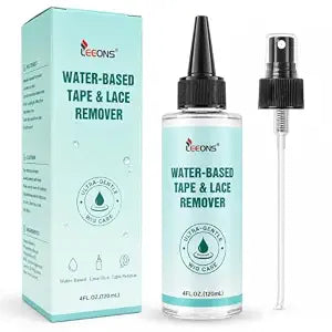 LEEONS Tape in Extension Remover, 4 fl oz / 120 mL Water-Based Wig Glue Remover & Lace Glue Remover for Tape In Hair Extensions, Lace Wigs & Hair Systems, Non-Greasy Feel