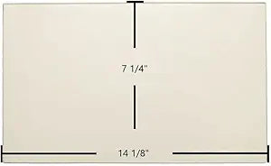 Drolet Royal Comfort I, Royal Comfort II Ceramic Glass Panel Γ 14 1/8" x 7 1/4" Replacement (SE04834-13)