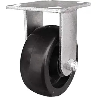 Shepherd 9389 5 Black & Silver Polypropylene Wheel Rigid Plate Caster