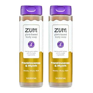Zum Body Soap - Frankincense & Myrrh, 16 fl oz (2 Pack)
