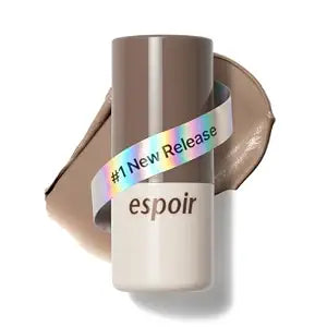 Espoir Shadow Contour Balm Stick #1 Toasty Almond, Glossy & Soft Natural Shadows, Vitamin E, Vegan Formula, Hyaluronic Acid and Peptides, Easy to Use, Summer Makeup 0.17 oz