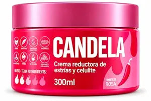 CANDELA Hot Cream for Cellulite and Stretch Marks - Pink Pepper Body Firming Cream - 300g