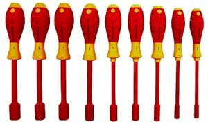 Wiha 32288 9 Piece Insulated SoftFinish Nut Driver Set - Inch