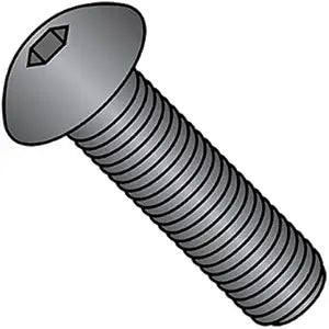 1/2-13X1 1/2 Coarse Thread Button Head Socket Cap Screw Plain (Pack Qty 100) BC-5024CSB by Shorpioen - Made in USA