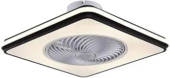 20" Smart Ceiling Fan Light with Remote, 3 Colors & Speeds, Timer Enclosed Safe Blades for Bedroom, Living Room Modern White