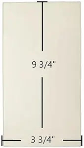 Avalon Avanti Side Door Glass Replacement Γ 9 3/4" x 3 3/4" High-Temperature Ceramic Glass Panel (930-05081)