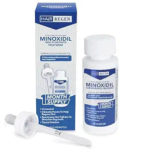 Hair Regen Liquid Minoxidil for Men 5% - Extra Strength Advanced Topical