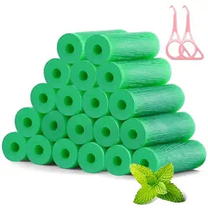 Aligner Chew for Invisalign, 20 Mint Tray Seaters & 2 Aligner Removal Tools, Food-Grade Silicone, Flexible & Durable Orthodontic Aligner Seaters for Clear Aligners