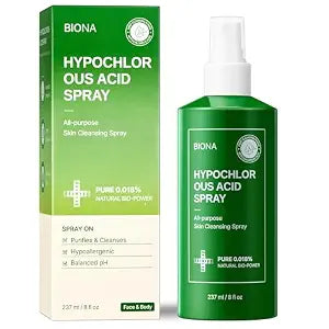 Pure Hypochlorous Acid Spray 0.018%, pH-Balanced for Face & Skin, 8oz