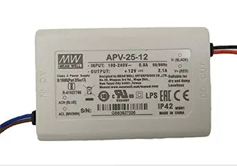 MEAN WELL MW APV-25-12 12V 2.5A 25W Single Output LED Switching Power Supply