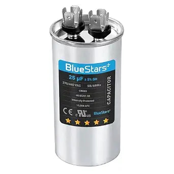 [UL Listed] BlueStars 25 uF MFD MFD 370 V VAC or 440 Motor Run Capacitor