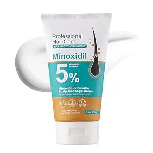 5% Minoxidil Scalp Massage Cream, Minoxidil Scalp Moisturizer for Women and Men Hair Growth with Keratin and Ginger Root Extract for Hair Regrowth Treatments Extra Strength Hair Loss Solution