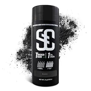 SOVONCARE Hair Fibers for Thinning Hair, Black Hair Building Fibers for Bald Spots Undetectable & Natural, Conceals Hair Loss, Fill In Fine Hair Powder Hair Thicker Instantly for Women & Men 28g