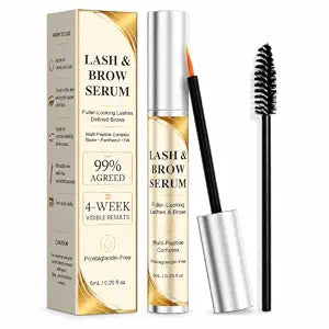 Lash Serum for Eyelash Growth, Prostaglandin-Free, 6ml Include Brow Spoolie