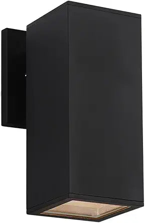 Cerdeco 9 inches Sqaure Outdoor Wall Light,Modern Patio Porch External Wall Sconce with E26 Base [ ETL Listed ]