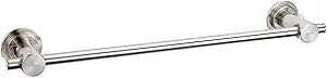 BOPai 24 inch Suction Cup Towel Bar  No Drill, for Smooth Surfaces Only, Brushed Nickel