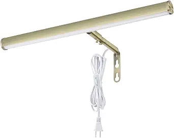 LED Picture Lights for Paintings Plug in, Antique Brass Finish