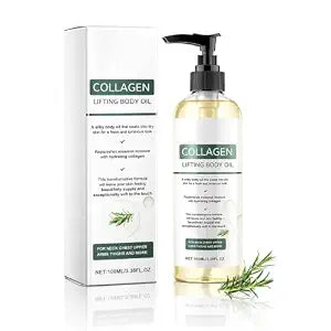 Collagen Oil, Collagen Lifting Body Oil for Firming & Hydration, Lightweight Non-Greasy Moisturizer for Smooth, Soft-Looking Skin, Daily Body Care for Women & Men, 3.38 Fl Oz