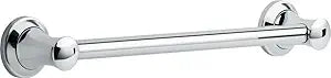 Delta Transitional (1-Pack) 18" Shower Grab Bar Seniors ADA Compliant Polished Chrome 450 lb Capacity Bathroom Safety Handle for Shower, Bathtub | Wall Mounted Balance Assist, Grip Bar 41718