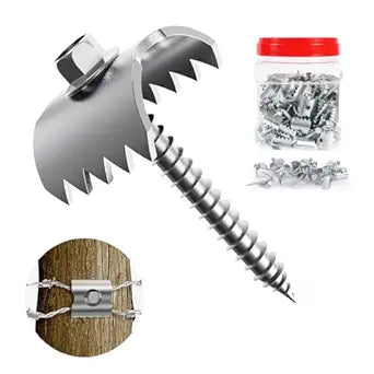 300Pcs 2 Inch Fence Staples - Corrosion-Resistant Reusable Fence Fasteners & Nails for Softwood, Wire Mesh & Woven Fencing | Quick Drill Installation with Hex Adapter | Includes Storage Case