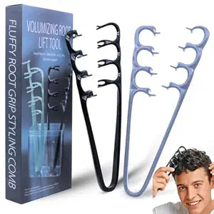 2 PCS Upgraded Texture Comb, Volumizing Root Lift Tool for Messy Natural Curly Hair, Wide Tooth Detangling Comb, Portable Hair Styling Tool, Ideal Gift for Kids Teens Family