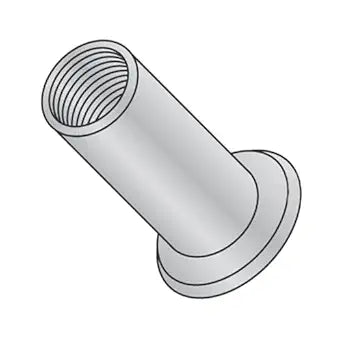 10-24 (Max Grip .080) Large Flange Blind Threaded Inserts/Aluminum Alloy 5056 / Large Flange/Non-Ribbed (Carton: 1,000 pcs)