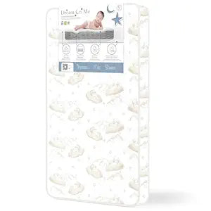 Dream On Me Twilight 5 88 Coil Inner Spring Crib & Toddler Mattress  Brown Cloud, Greenguard Gold & BSA Certified, Waterproof & Stain-Resistant Cover, Fits Standard Full-Size Cribs & Toddler Beds