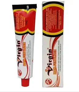 Virgin Hair Fertilizer for Accelerated Growth, Enhanced and Effective Hair Growth Formula, Anti-Dandruff Cream (Tube Only)